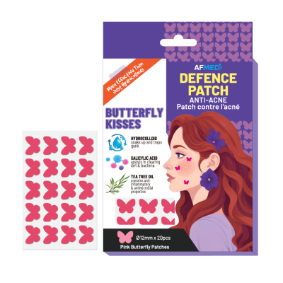 AirFit Medi Butterfly Kisses Anti-Acne Patch w/Salicylic Acid & Tea Tree Oil - 20 Patches
