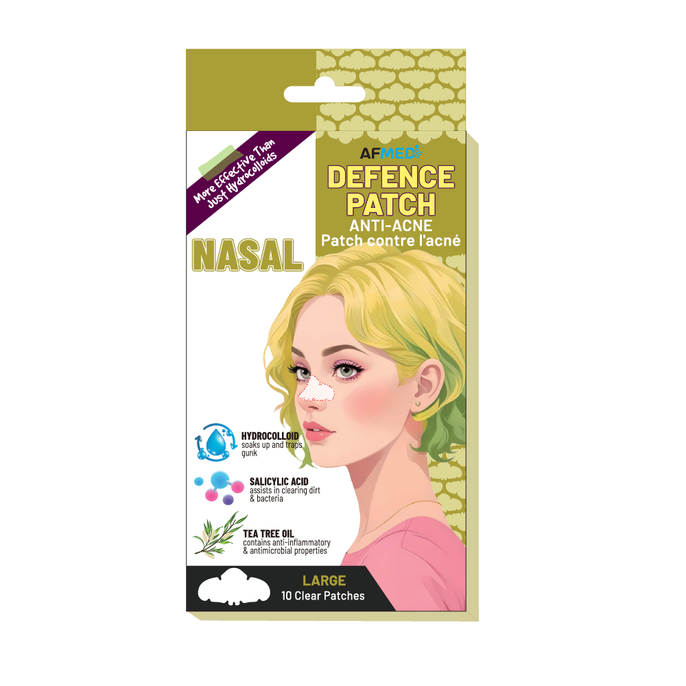 AIRFIT MEDI BIG DEFENCE NASAL ANTI-ACNE PATCH W/SALICYLIC ACID & TEA TREE OIL - 10 PATCHES