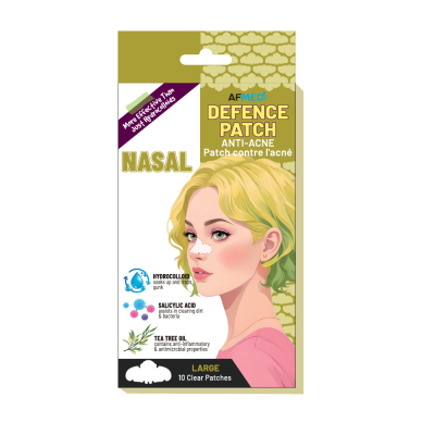AIRFIT MEDI BIG DEFENCE NASAL ANTI-ACNE PATCH W/SALICYLIC ACID & TEA TREE OIL - 10 PATCHES