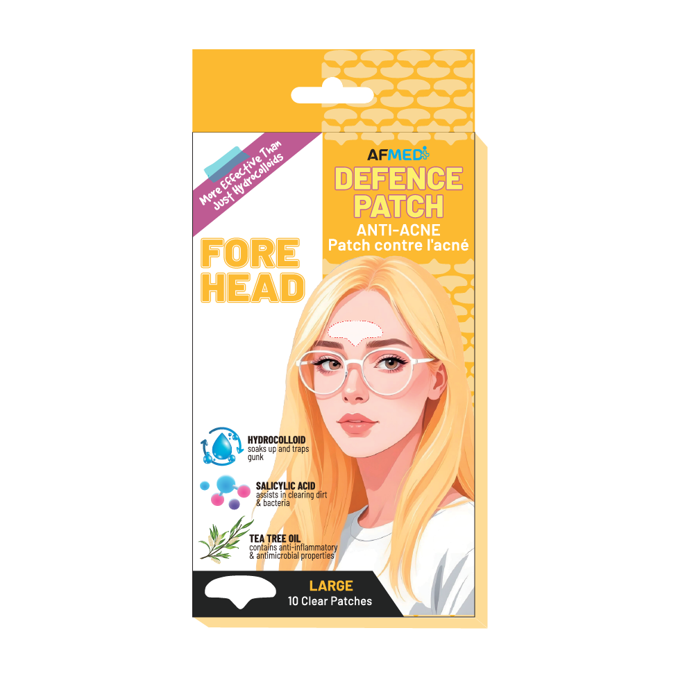 AirFit Medi Big Defence Forehead Anti-Acne Patch w/Salicylic Acid & Tea Tree Oil - 10 patches