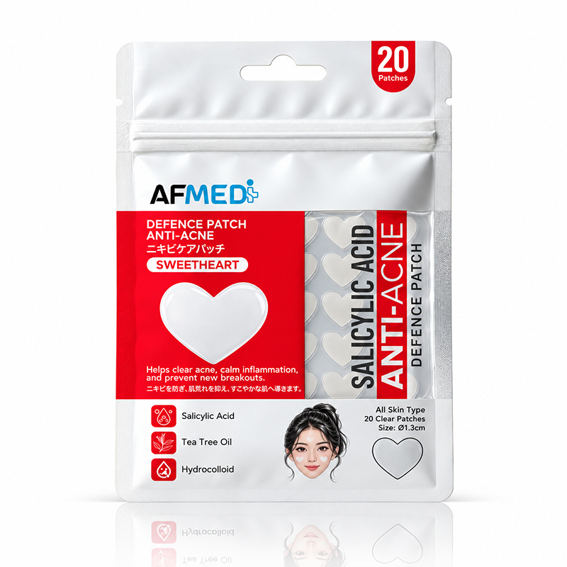 AF MEDI SWEETHEART ANTI-ACNE PATCH W/SALICYLIC ACID & TEA TREE OIL - 20 PATCHES AF MEDI SWEETHEART ANTI-ACNE PATCH W/SALICYLIC ACID & TEA TREE OIL - 20 PATCHES
