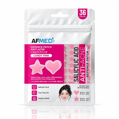 AF MEDI CANDY PINK ANTI-ACNE PATCH W/SALICYLIC ACID & TEA TREE OIL - 36 PATCHES