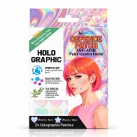 AF MEDI DEFENCE HOLOGRAPHIC HEARTS & STARS ANTI-ACNE PATCH W/SALICYLIC ACID & TEA TREE OIL - 24 PATCHES AF MEDI DEFENCE HOLOGRAPHIC HEARTS & STARS ANTI-ACNE PATCH W/SALICYLIC ACID & TEA TREE OIL - 24 PATCHES