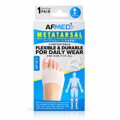 AF MEDI FOOTCARE HALF TOE SLEEVE METATARSAL - SET OF 2 AF MEDI FOOTCARE HALF TOE SLEEVE METATARSAL - SET OF 2