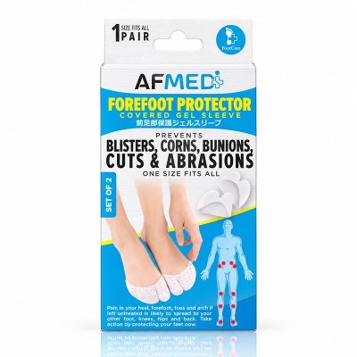 AF MEDI FOOTCARE FOREFOOT PROTECTOR COVERED GEL SLEEVE - 2 PIECE AF MEDI FOOTCARE FOREFOOT PROTECTOR COVERED GEL SLEEVE - 2 PIECE