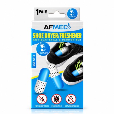 AF MEDI FOOTCARE SHOE DRYER/FRESHENER ANTIBACTERIAL & DEODORIZER - SET OF 2 AF MEDI FOOTCARE SHOE DRYER/FRESHENER ANTIBACTERIAL & DEODORIZER - SET OF 2