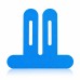 AF MEDI PREMIUM PRECUT KINESIOLOGY KNEE TAPE - 10 STRIPS (10 ELECTRIC BLUE)