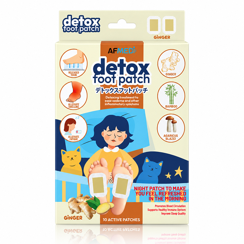 AF MEDI DETOX FOOT PATCH - 10 PATCHES - GINGER AF MEDI DETOX FOOT PATCH - 10 PATCHES - GINGER