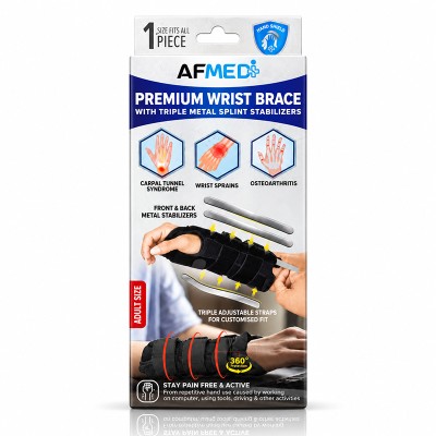 AF MEDI PREMIUM WRIST BRACE WITH TRIPLE METAL SPLINT STABILIZER AF MEDI PREMIUM WRIST BRACE WITH TRIPLE METAL SPLINT STABILIZER