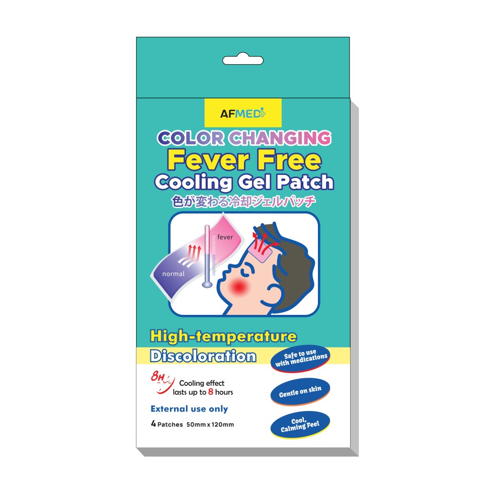 AF MEDI FEVER FREE COLOR CHANGE COOLING GEL PATCH - 4 PATCHES AF MEDI FEVER FREE COLOR CHANGE COOLING GEL PATCH - 4 PATCHES