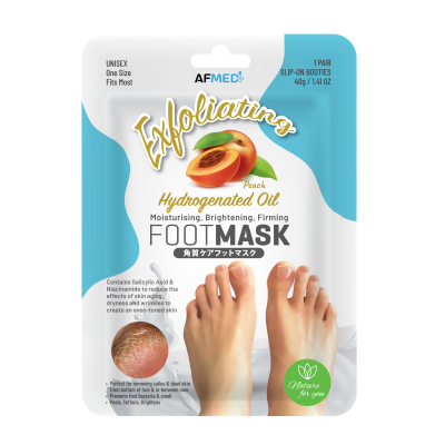 AF MEDI PEACH EXFOLIATION FOOT MASK - 1 PAIR AF MEDI PEACH EXFOLIATION FOOT MASK - 1 PAIR