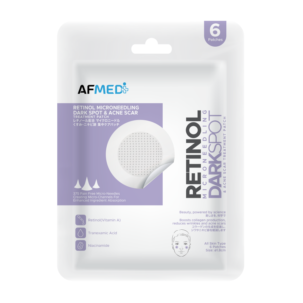 AF MEDI RETINOL MICRONEEDLING DARK SPOT & ACNE SCAR TREATMENT PATCH - 6 PATCHES