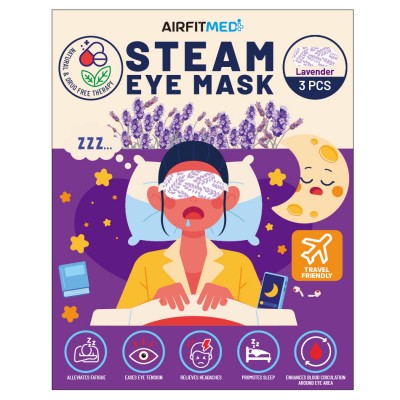 AirFIt Medi Steam Eye Mask - 3 masks - Lavender