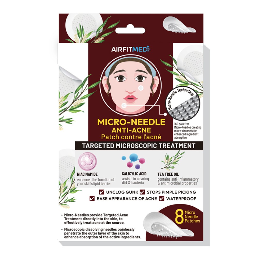 AirFit Medi Defence Micro Needle Anti-Acne Patch w/Salicylic Acid & Tea Tree Oil - 8 patches