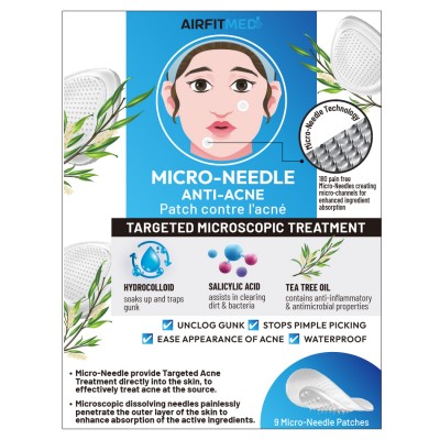 AirFit Medi Defence Micro Needle Anti-Acne Patch w/Salicylic Acid & Tea Tree Oil - 9 patches