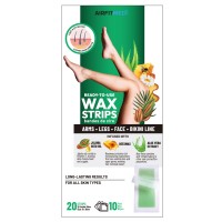 AirFit Medi Body & Legs Wax Strips - 20 strips (w/ 10 post wax wipes)