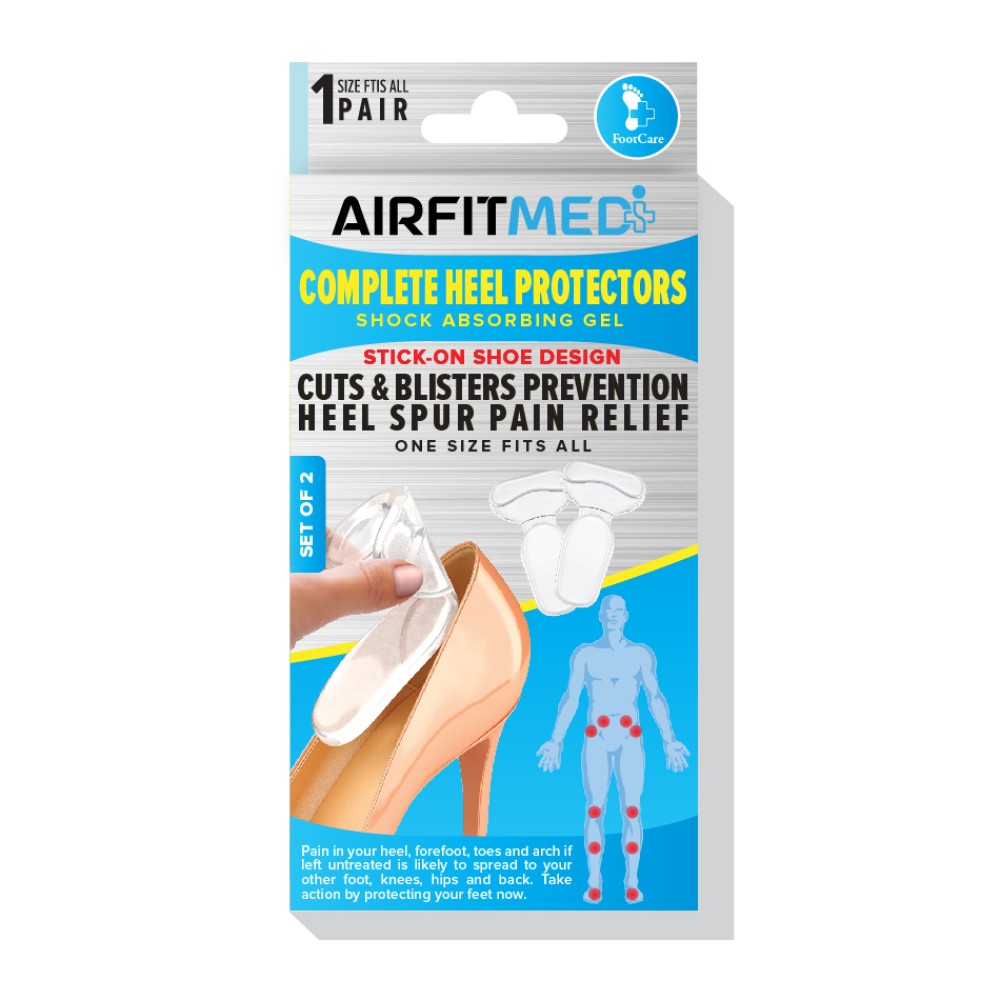 AIRFIT MEDI FOOTCARE COMPLETE HEEL PROTECTOR  (STICK ON SHOE DESIGN) - 2 PIECE