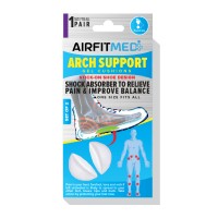 AIRFIT MEDI FOOTCARE ARCH SUPPORT PREMIUM GEL SET - STICK ON SHOE DESIGN - 2 PIECE