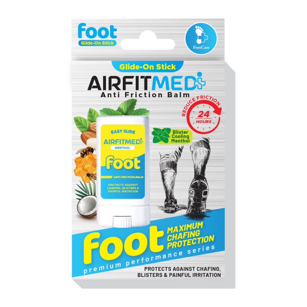 AirFIt Medi Easy Glide-On Stick-Foot - Blister Cooling Menthol Infused