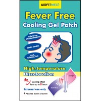 AirFIt Medi FEVER FREE Color Change Cooling Gel Patch - 4 patches