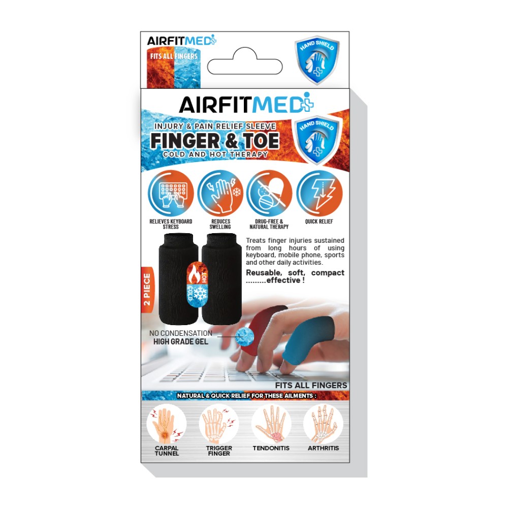 Airfit Medi Hot & Cold Gel Therapy Finger & Toes Sleeve - 2 pcs