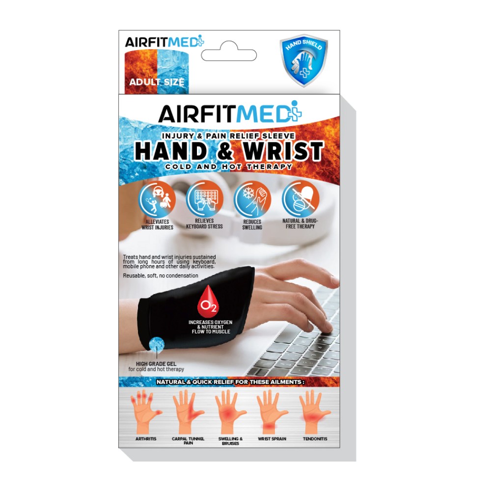 Airfit Medi Hot & Cold Gel Therapy Wrist Wrap Sleeve