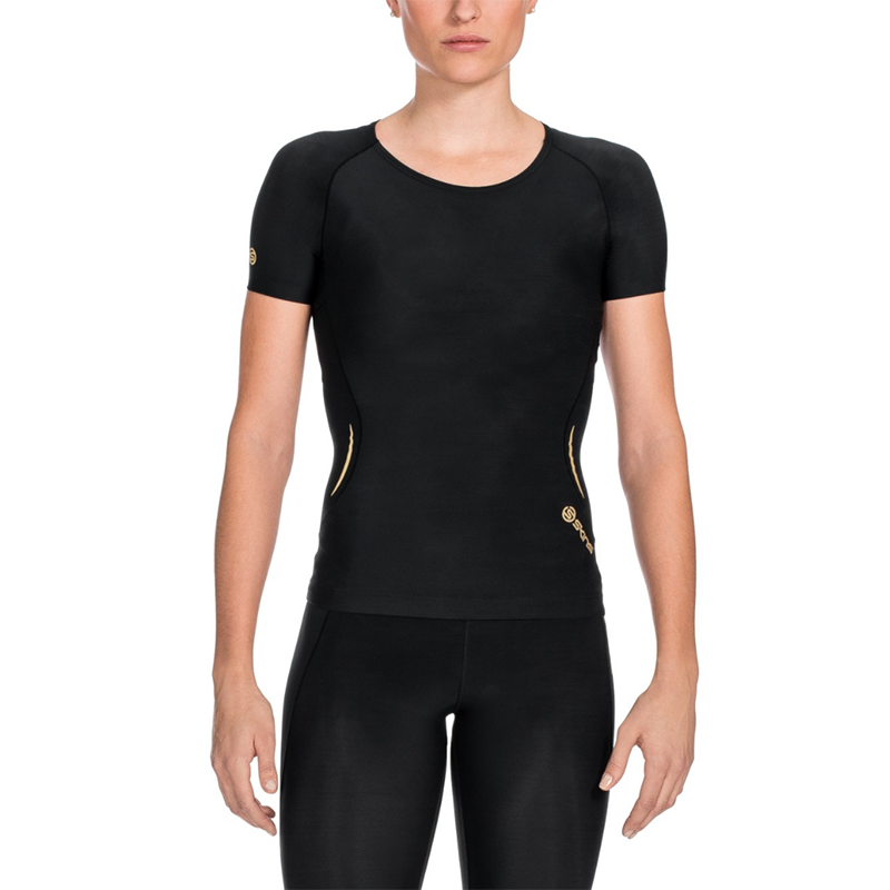 Emjay SKINS A400 Women's Compression Short Sleeve Top Black