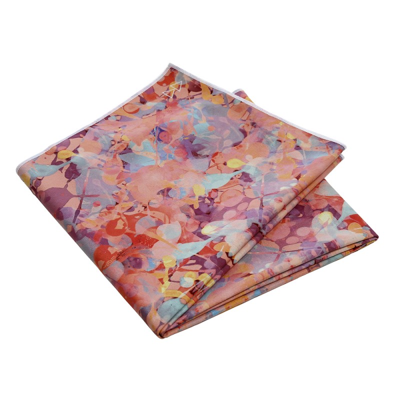 Emjay YOGA DESIGN LAB Whipstitch Mat Towel Kaleidoscope